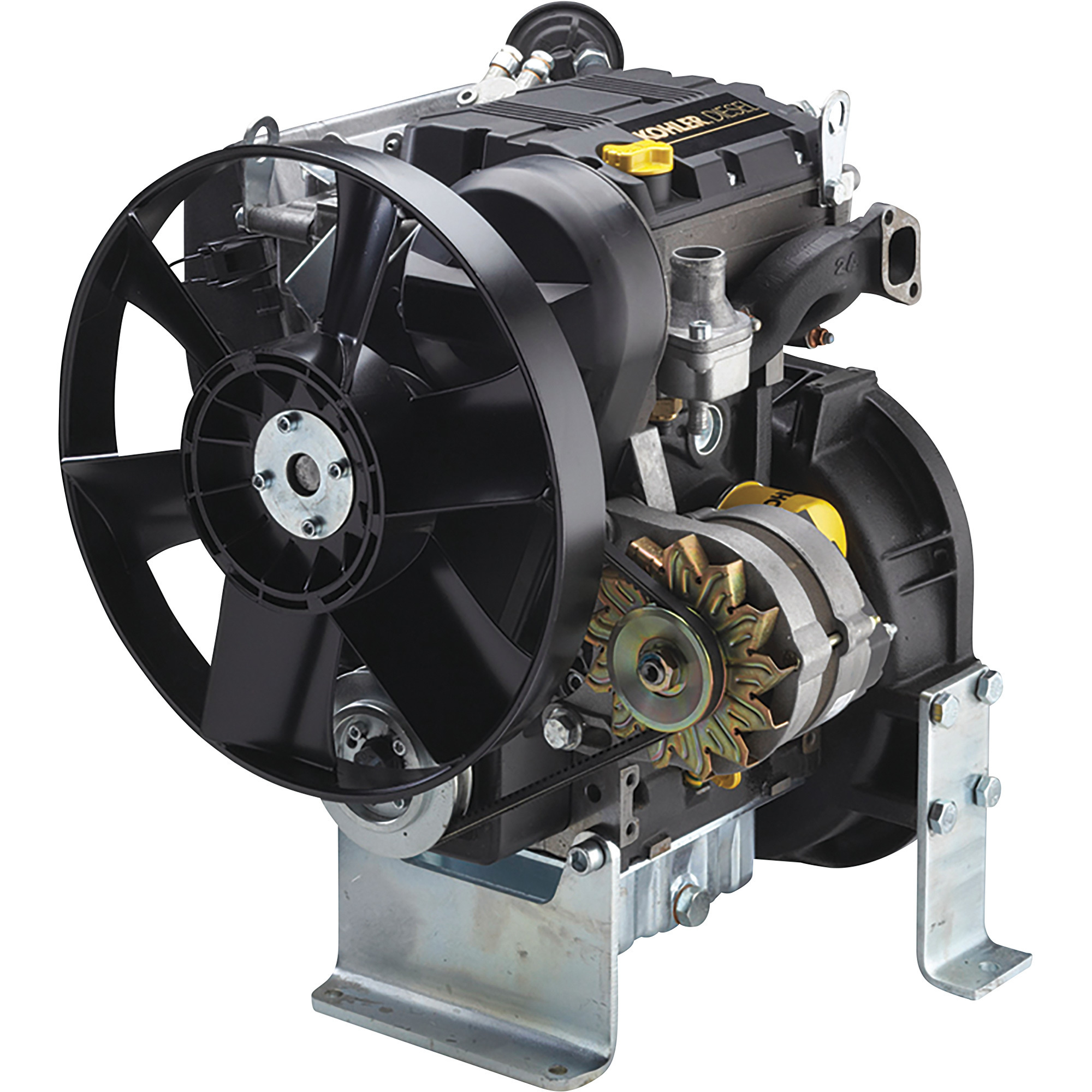 Kohler Liquid-Cooled Horizontal Diesel Engine - 686cc, 15.4 HP, 2-Cylinder, Electric Start, Model# PA-KDW702-1001A